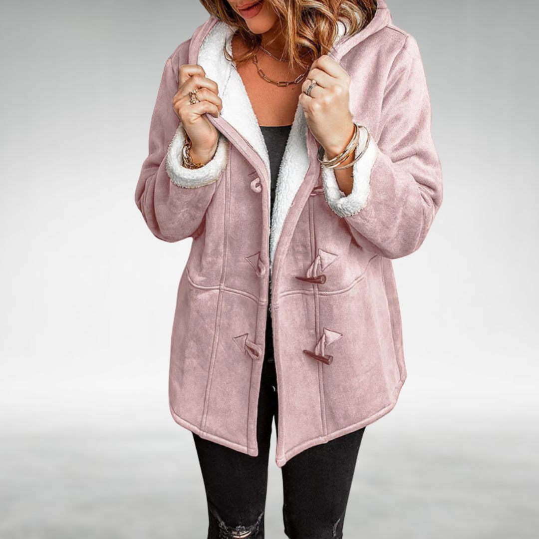 Fleece Lined Hooded Winter Coat with Toggle Closure Modeberg Bern