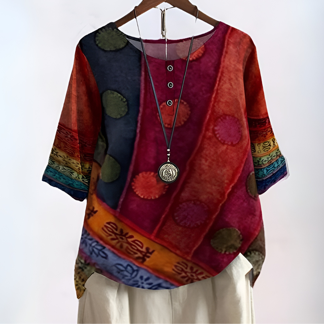 Marvella™ Bohème V-Ausschnitt-Shirt Modeberg Bern