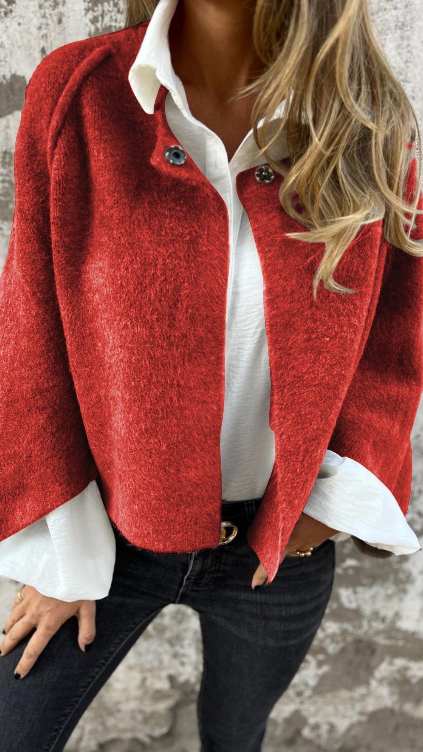 Single Breasted Wool Blend Coat for Women Modeberg Bern
