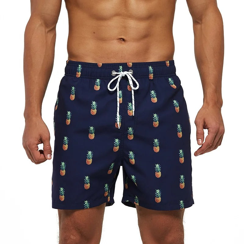 Drune | Atmungsaktive Badeshorts mit Funky Print für Männer Modeberg Bern