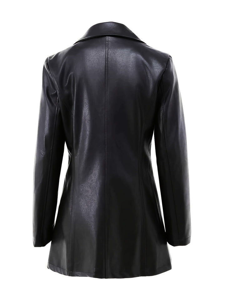 Mid-Length Coat with A-Line Hem and Notched Collar Modeberg Bern