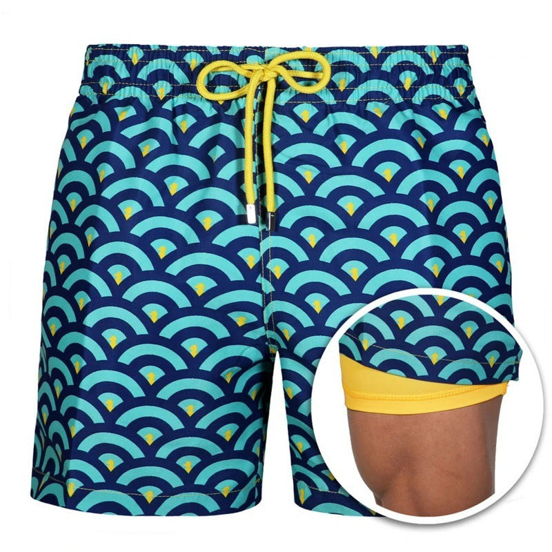 Drune | Bedruckte Herren Badeshorts Mit Doppelter Schicht Für Den Sommer Modeberg Bern