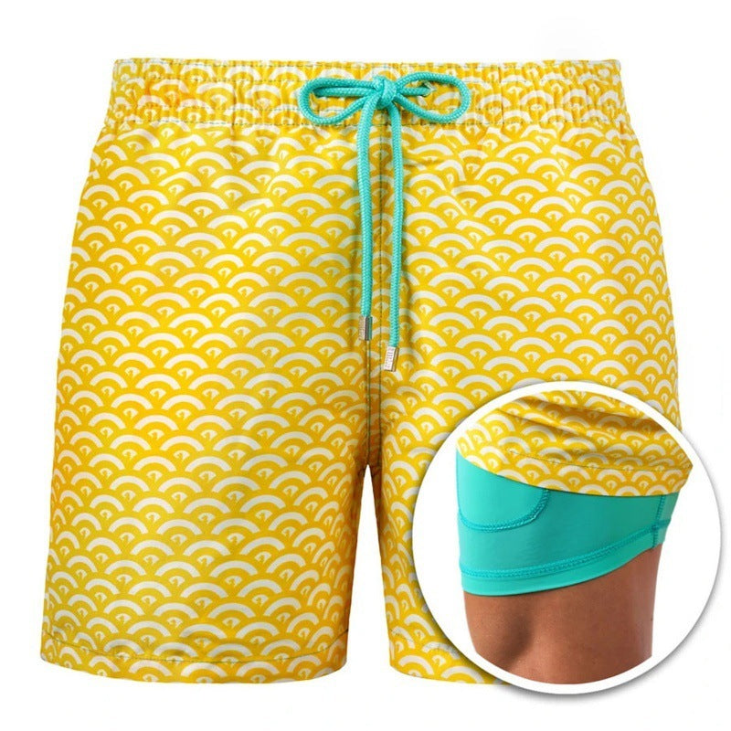 Drune | Bedruckte Herren Badeshorts Mit Doppelter Schicht Für Den Sommer Modeberg Bern