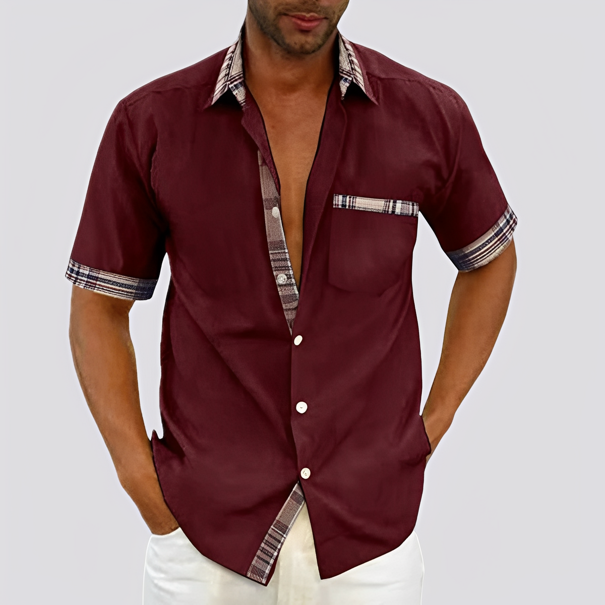 Matt - Elegantes Herren-Kurzarmhemd Modeberg Bern