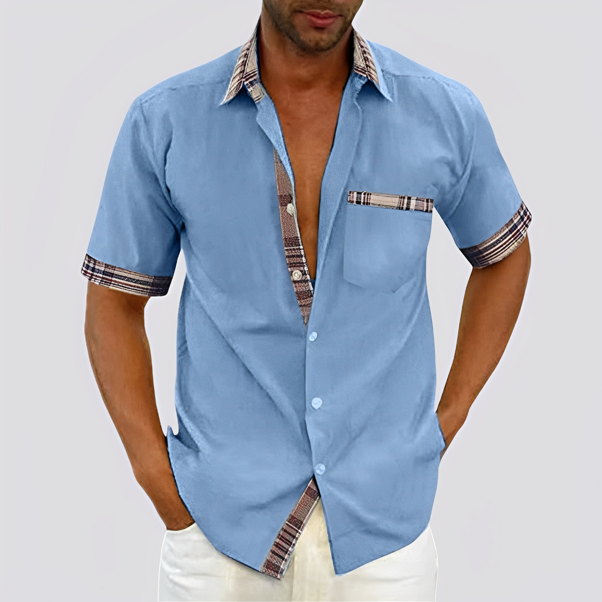 Matt - Elegantes Herren-Kurzarmhemd Modeberg Bern