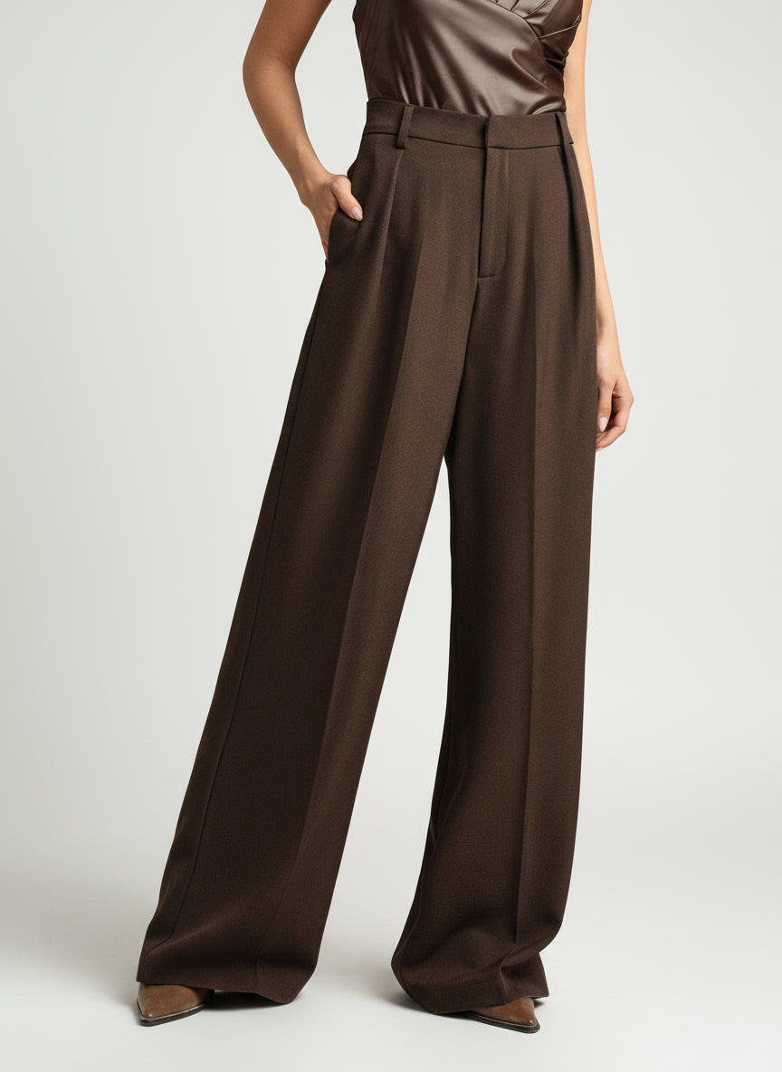 High Waist Wide Leg Tailored Trousers Modeberg Bern