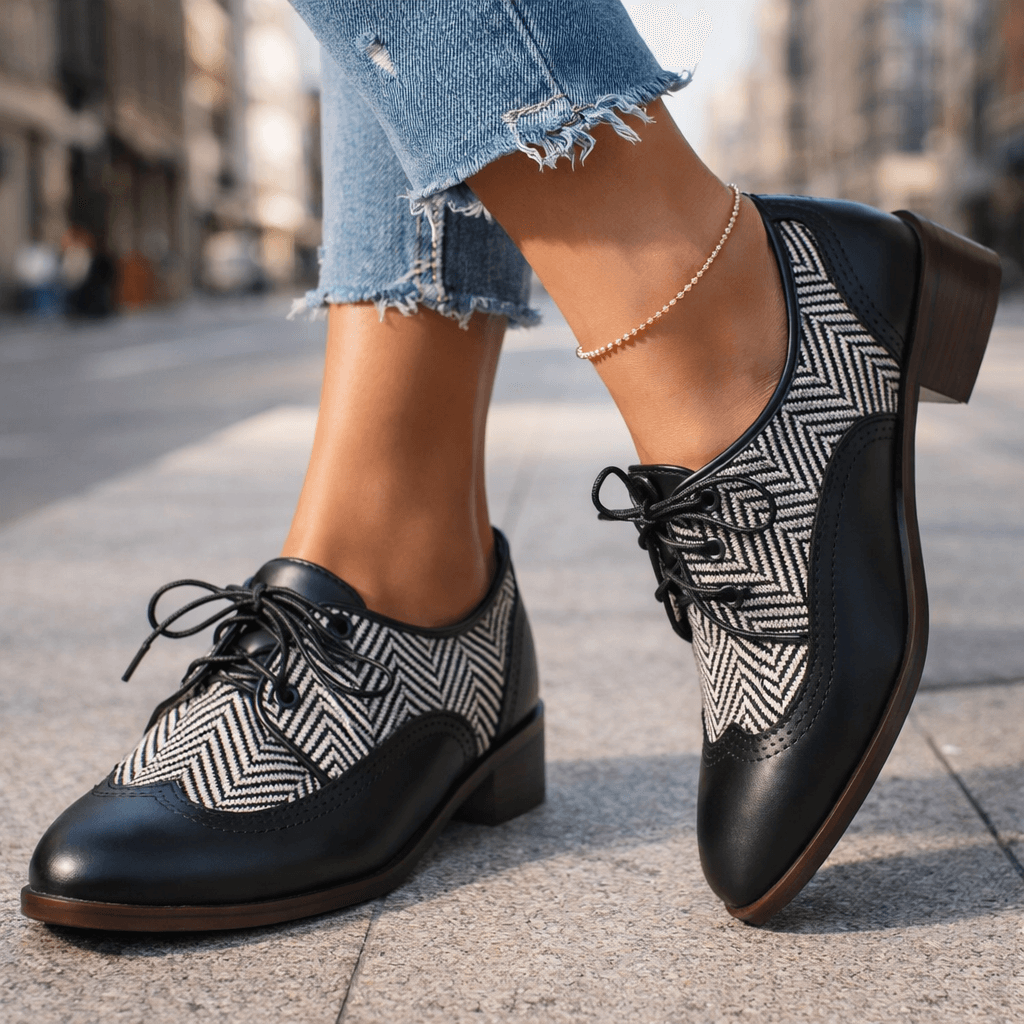 Smart Casual Tweed Herringbone Brogues Modeberg Bern