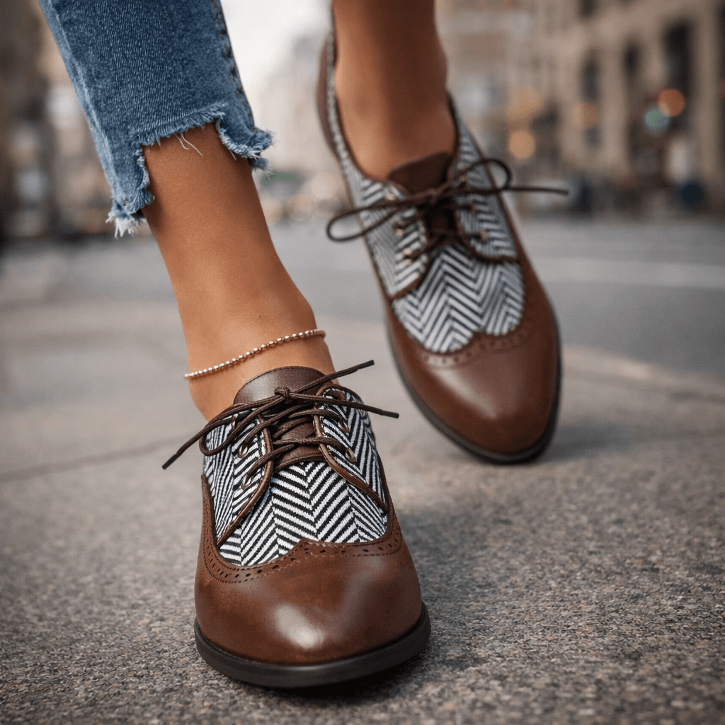 Smart Casual Tweed Herringbone Brogues Modeberg Bern