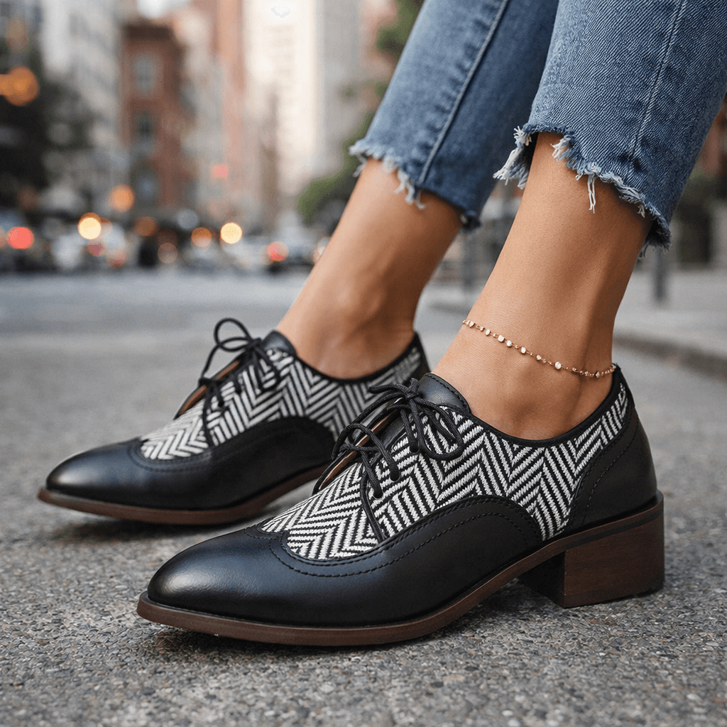 Smart Casual Tweed Herringbone Brogues Modeberg Bern
