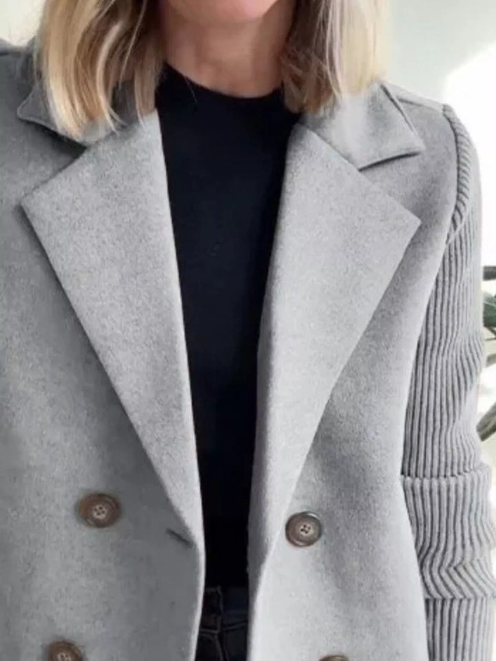 Mid-Length Shawl Collar Overcoat with Buttoned Front Modeberg Bern