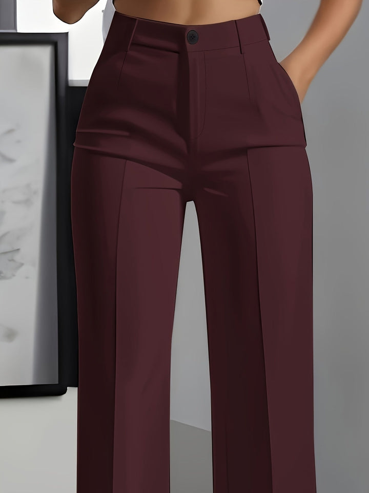 Tailored High-Rise Wide-Leg Trousers Modeberg Bern