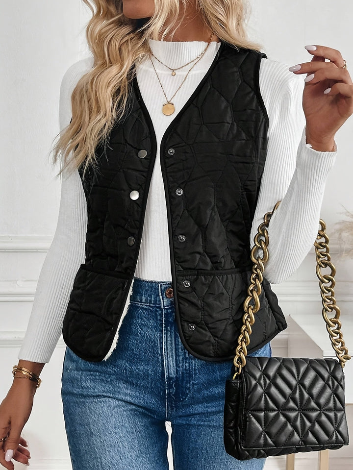 Reversible Quilted Sleeveless Jacket Modeberg Bern