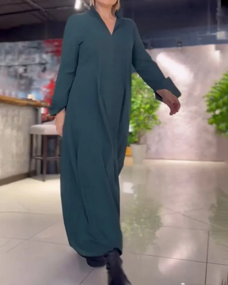 Druvelis™ Langes Kleid mit Schlitz Modeberg Bern