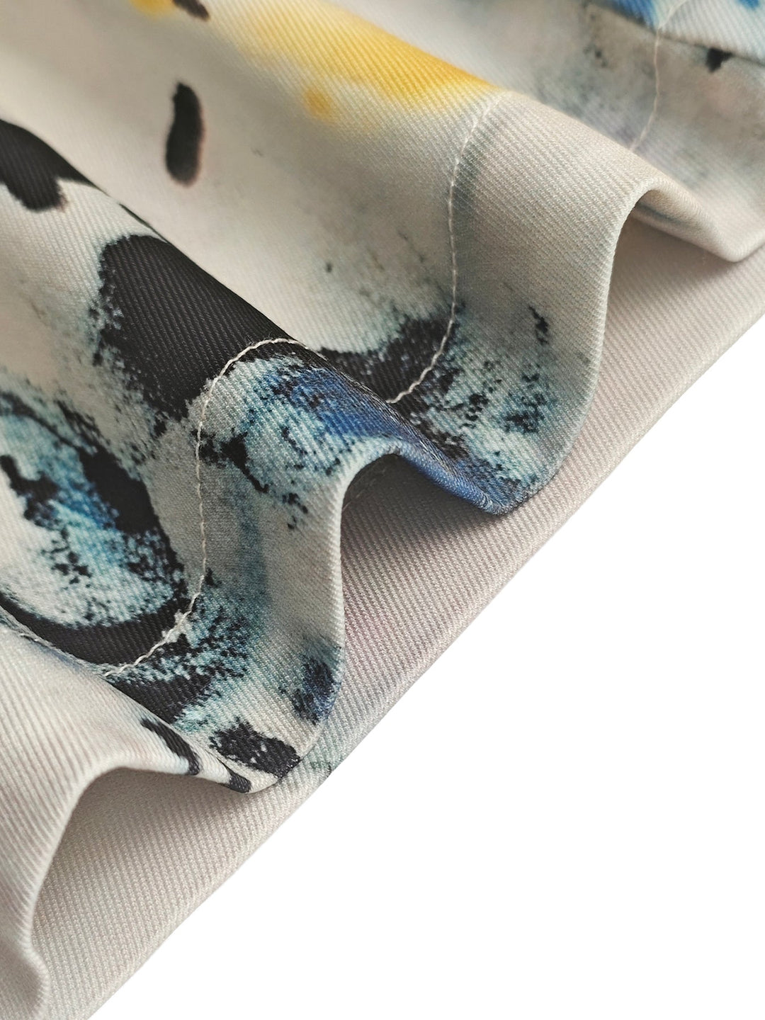 Graffiti Print Wide-Leg High-Waisted Jeans Modeberg Bern