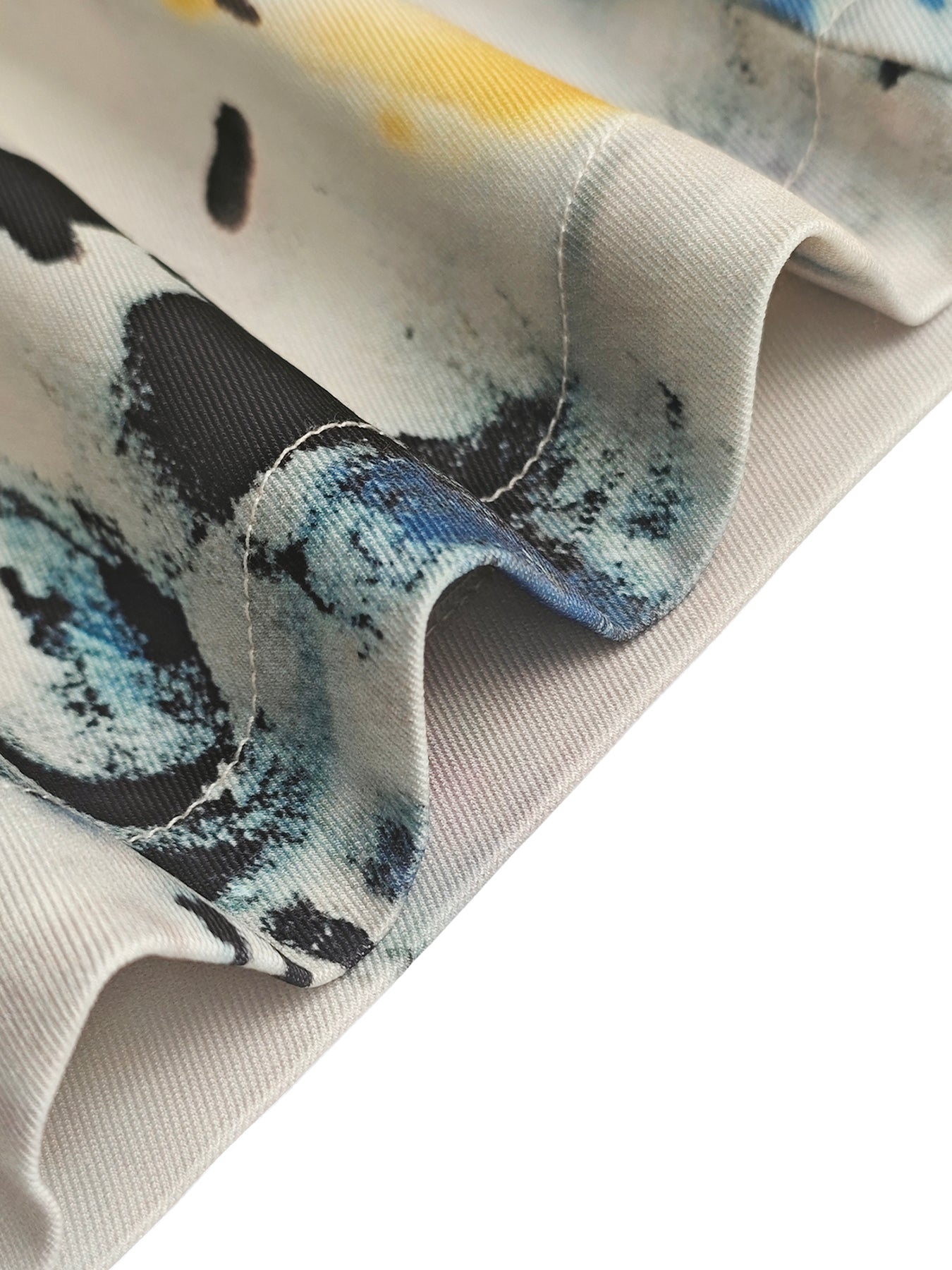 Graffiti Print Wide-Leg High-Waisted Jeans Modeberg Bern