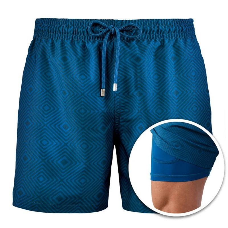 Drune | Bedruckte Herren Badeshorts Mit Doppelter Schicht Für Den Sommer Modeberg Bern