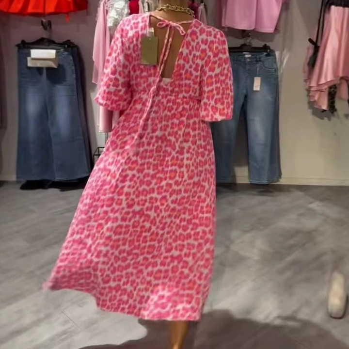 Avenia™ Kleid mit V-Ausschnitt und Print Modeberg Bern