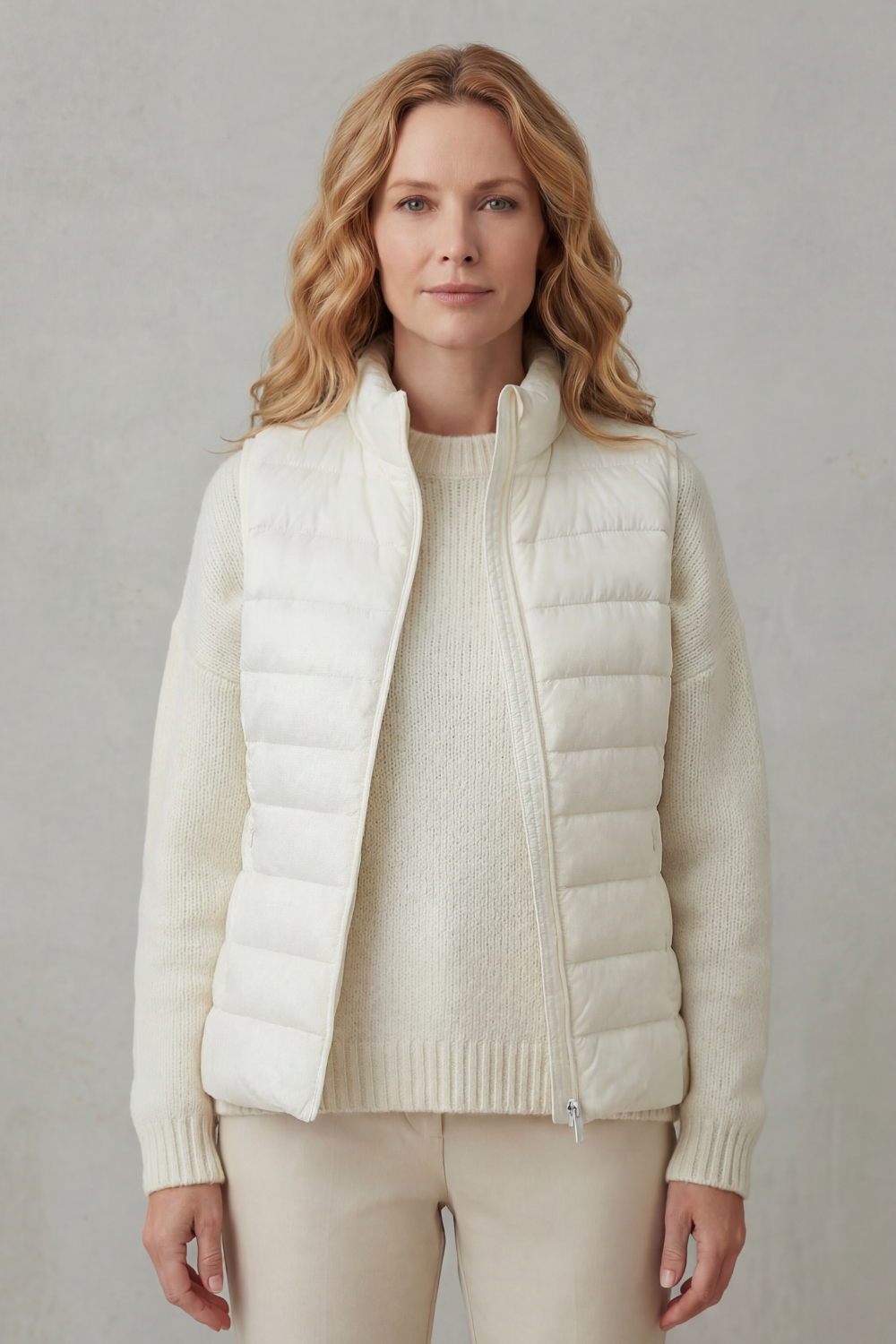 Quilted Puffer Gilet with High Neck and Zip Front Modeberg Bern