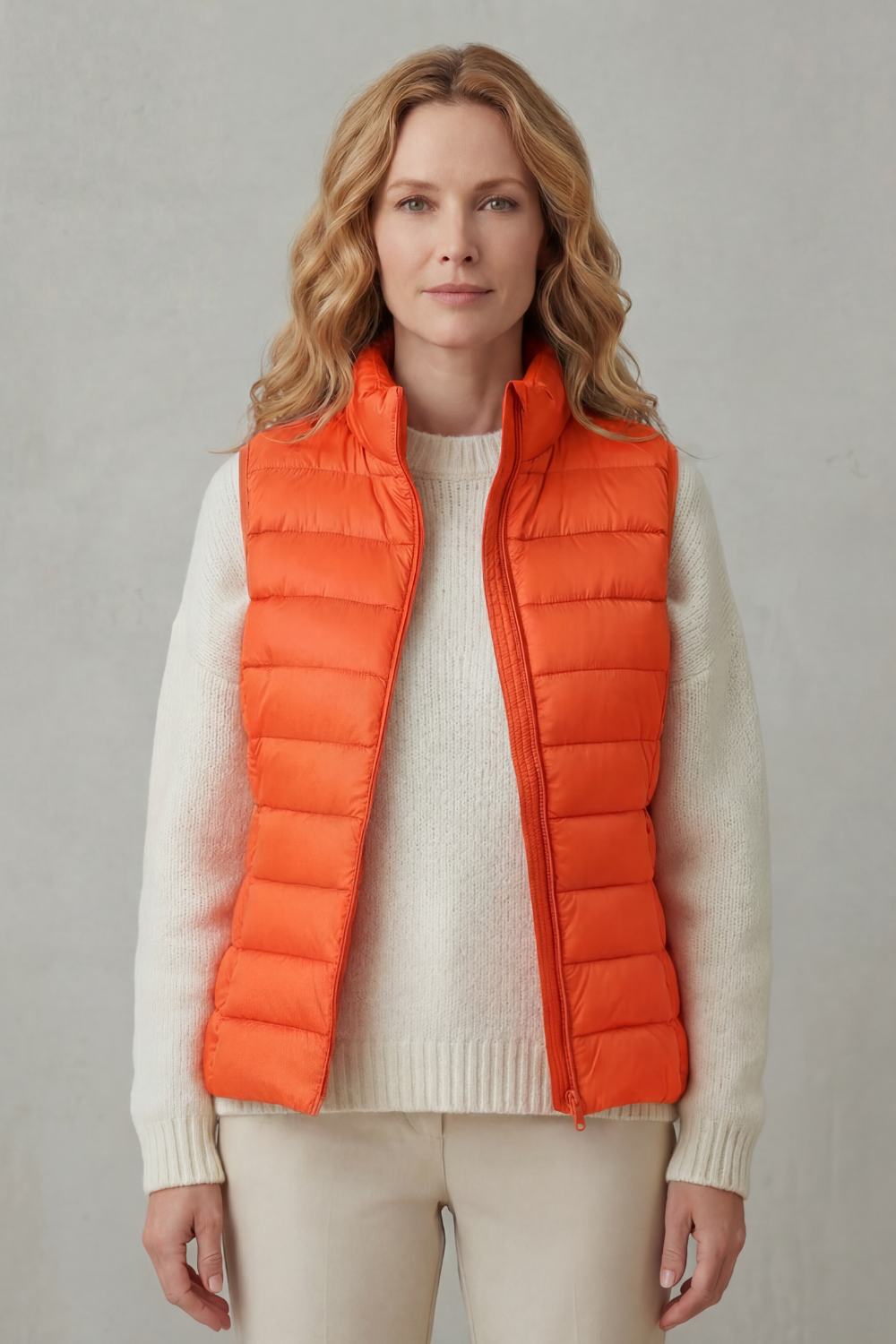 Quilted Puffer Gilet with High Neck and Zip Front Modeberg Bern