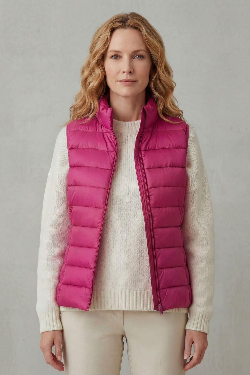 Quilted Puffer Gilet with High Neck and Zip Front Modeberg Bern