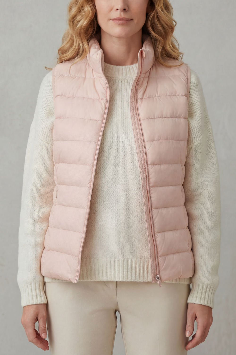 Quilted Puffer Gilet with High Neck and Zip Front Modeberg Bern