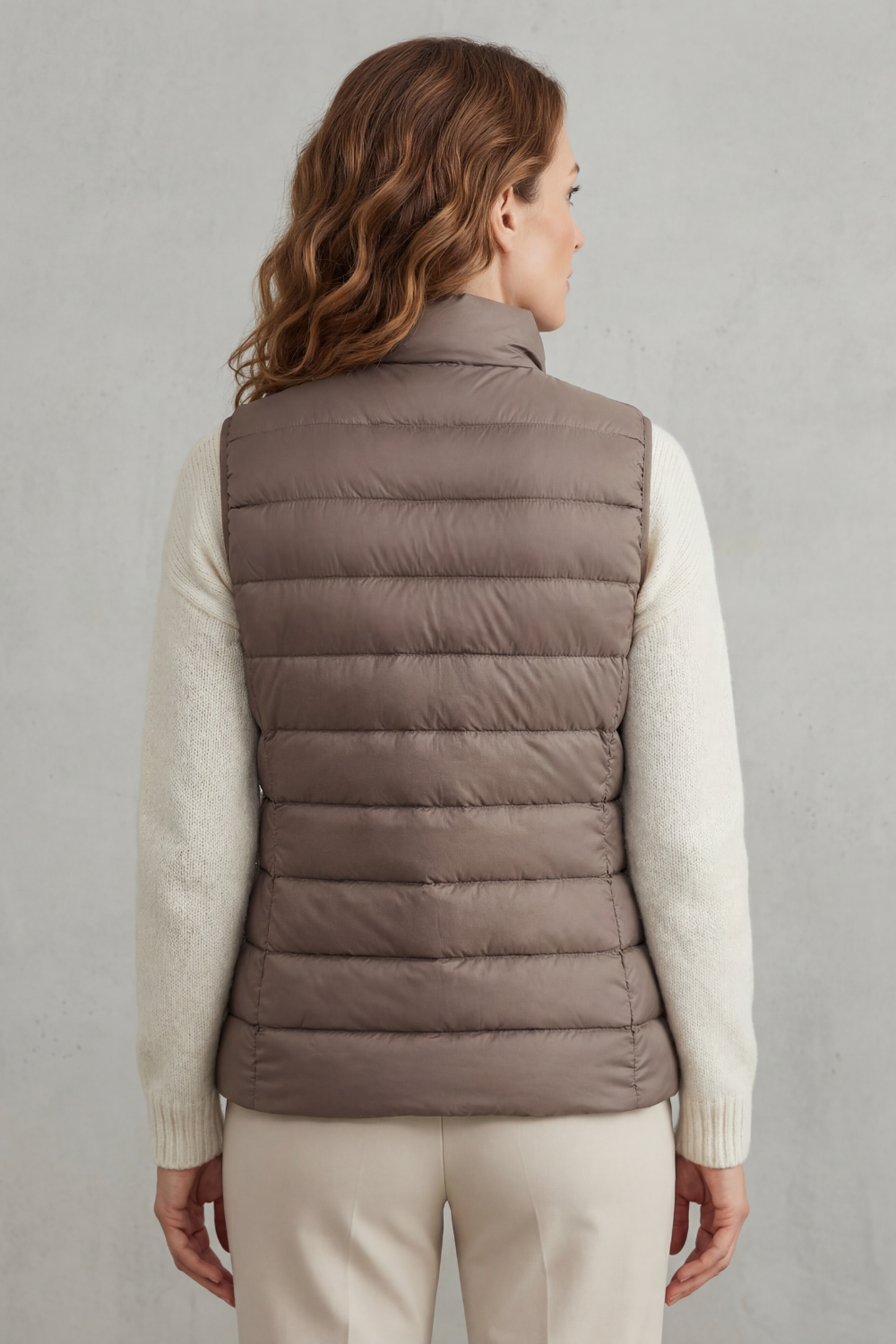 Quilted Puffer Gilet with High Neck and Zip Front Modeberg Bern