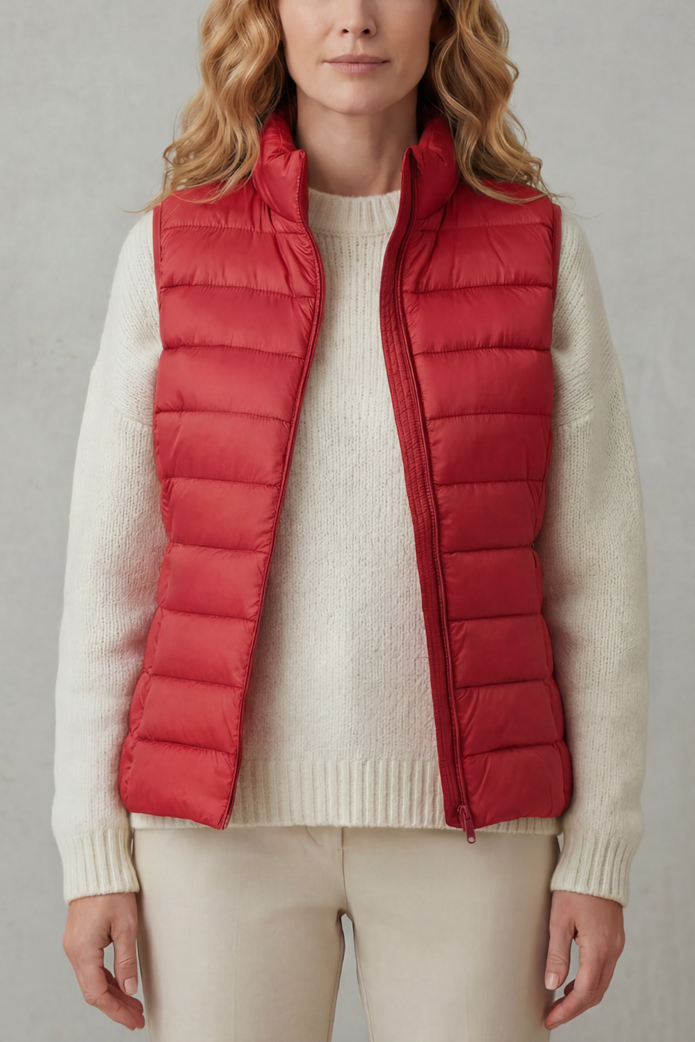 Quilted Puffer Gilet with High Neck and Zip Front Modeberg Bern