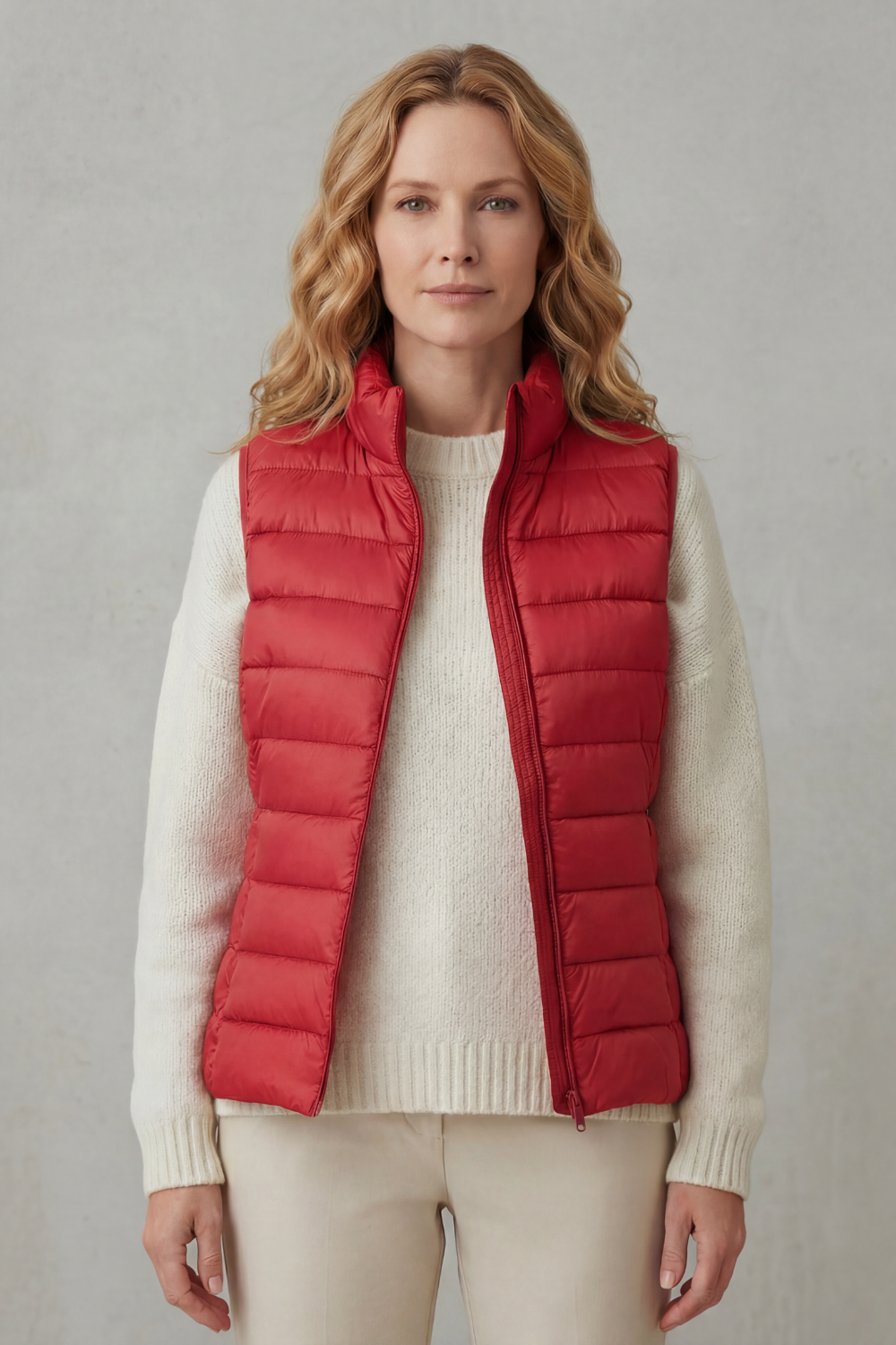 Quilted Puffer Gilet with High Neck and Zip Front Modeberg Bern
