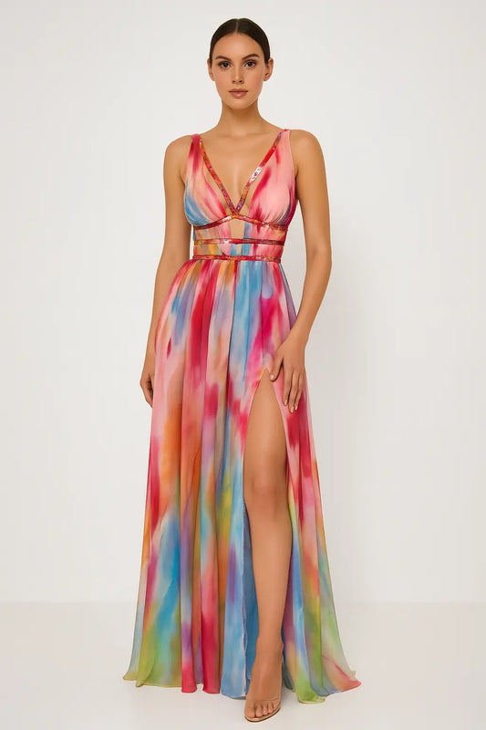 Cara™ –  Künstlerisches Maxi Kleid Modeberg Bern