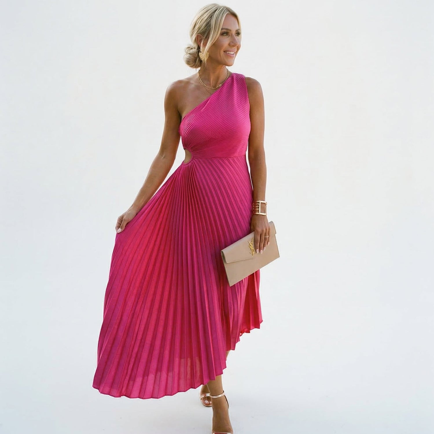 One-Shoulder Wedding Guest Dress Modeberg Bern