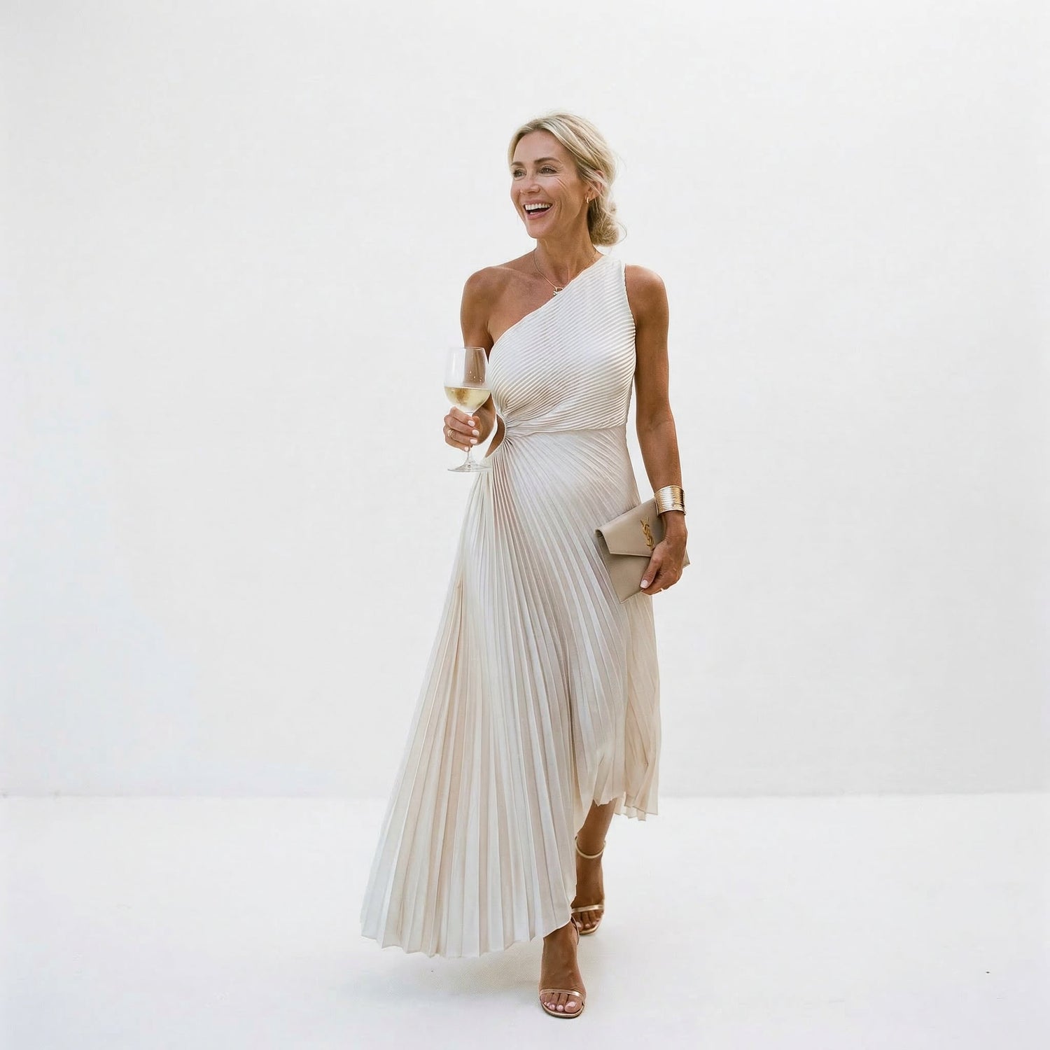 One-Shoulder Wedding Guest Dress Modeberg Bern