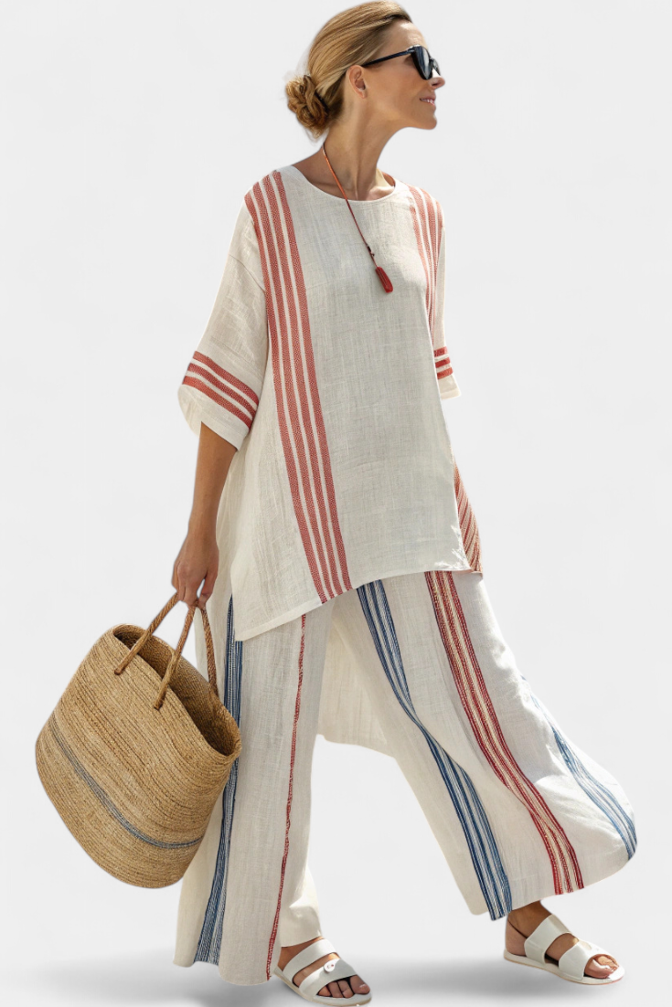 Elira™ Zweiteiler-Set mit Streifen und Oversize-Look Modeberg Bern