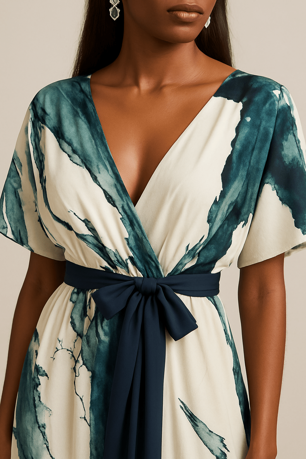 Elvano™ Maxikleid mit Aquarellmuster Modeberg Bern