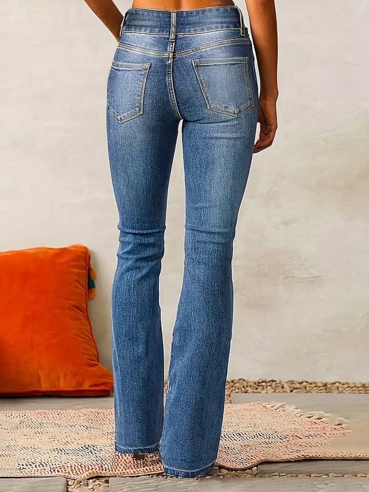 Esra™ Hochtaillierte Schlagjeans Modeberg Bern