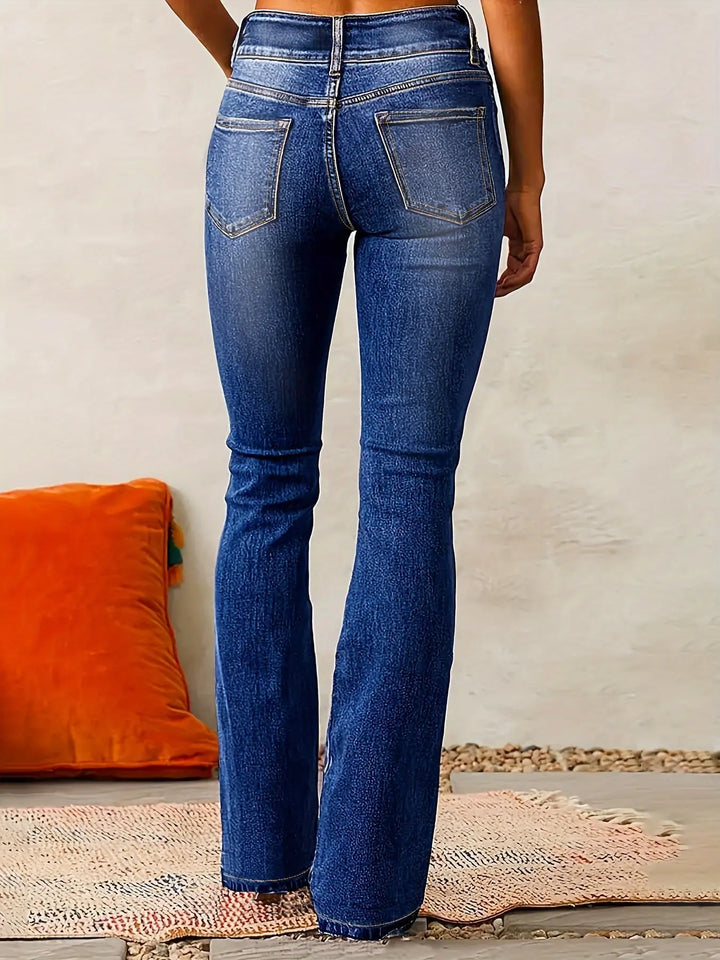 Esra™ Hochtaillierte Schlagjeans Modeberg Bern