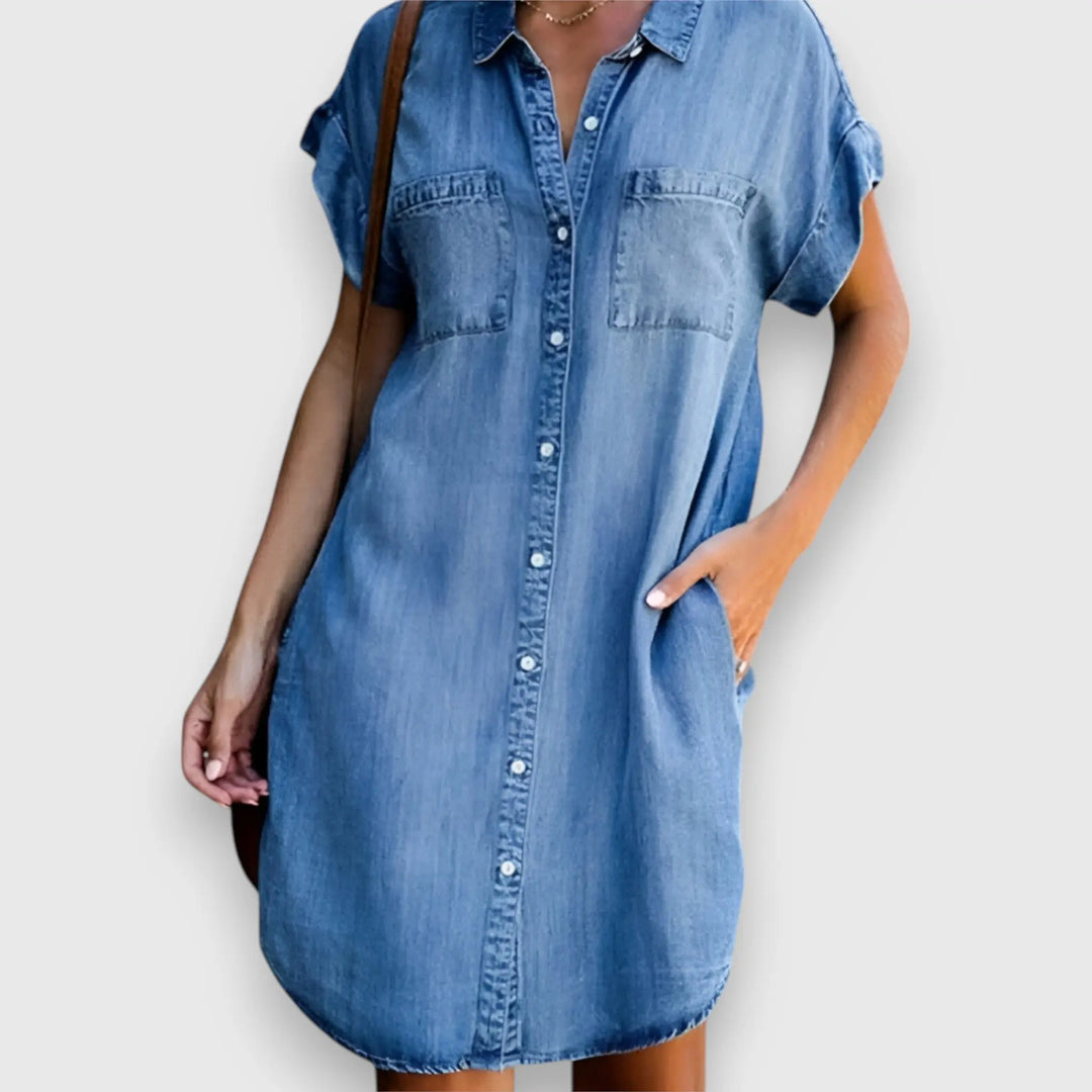 Fabienne™ Denimkleid im Vintage-Stil Modeberg Bern