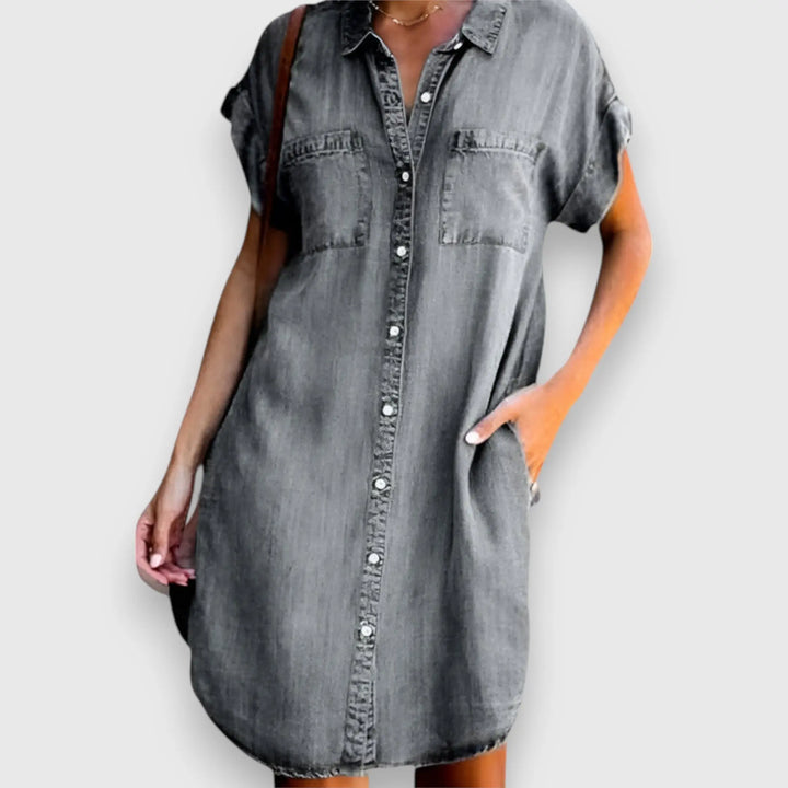 Fabienne™ Denimkleid im Vintage-Stil Modeberg Bern