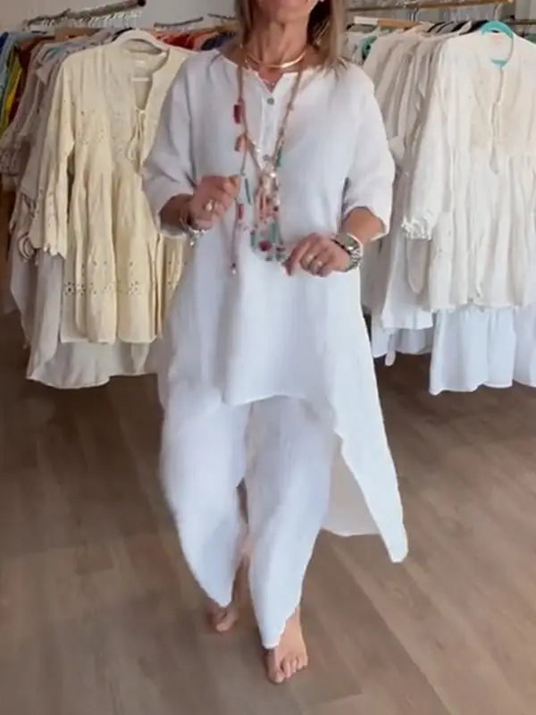 Fayen™ Leinen-Freizeitanzug für Damen Modeberg Bern