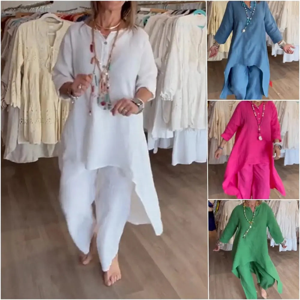 Fayen™ Leinen-Freizeitanzug für Damen Modeberg Bern