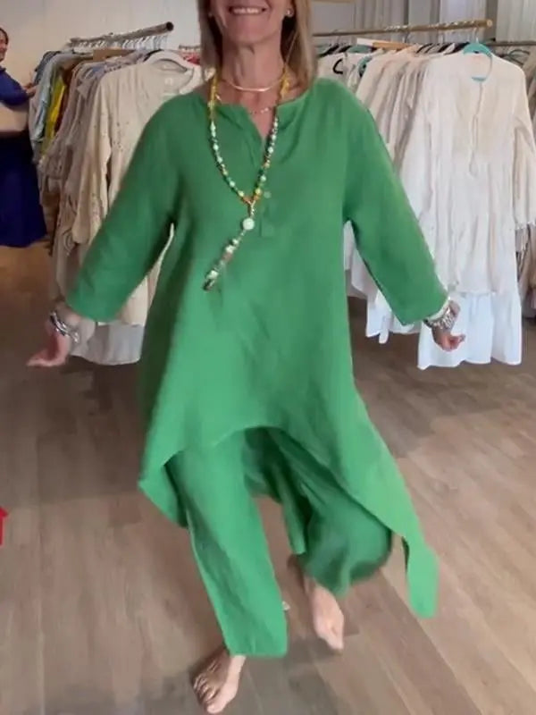 Fayen™ Leinen-Freizeitanzug für Damen Modeberg Bern