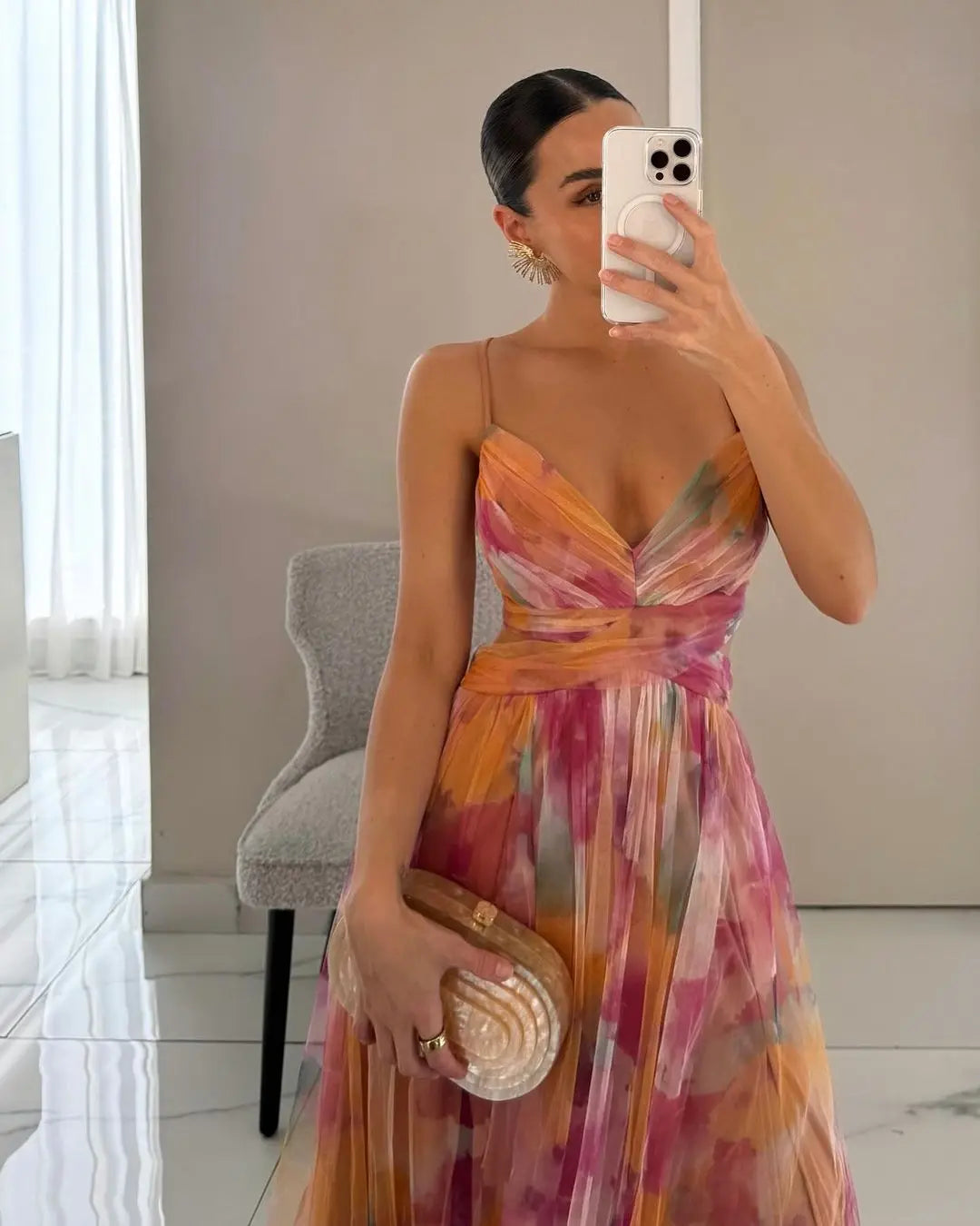 Fenja™ Langes Kleid mit Blumendesign Modeberg Bern
