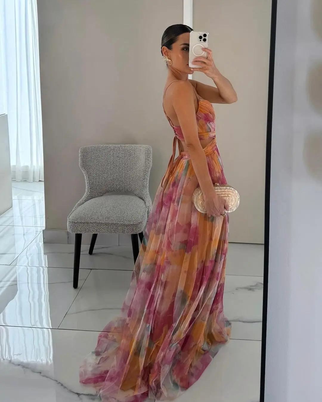 Fenja™ Langes Kleid mit Blumendesign Modeberg Bern
