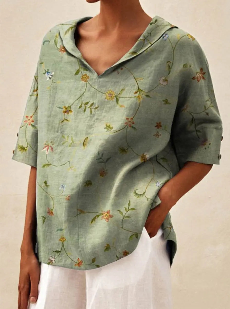 Flora™ –  Elegantes Leinentop 1+1 Gratis Modeberg Bern