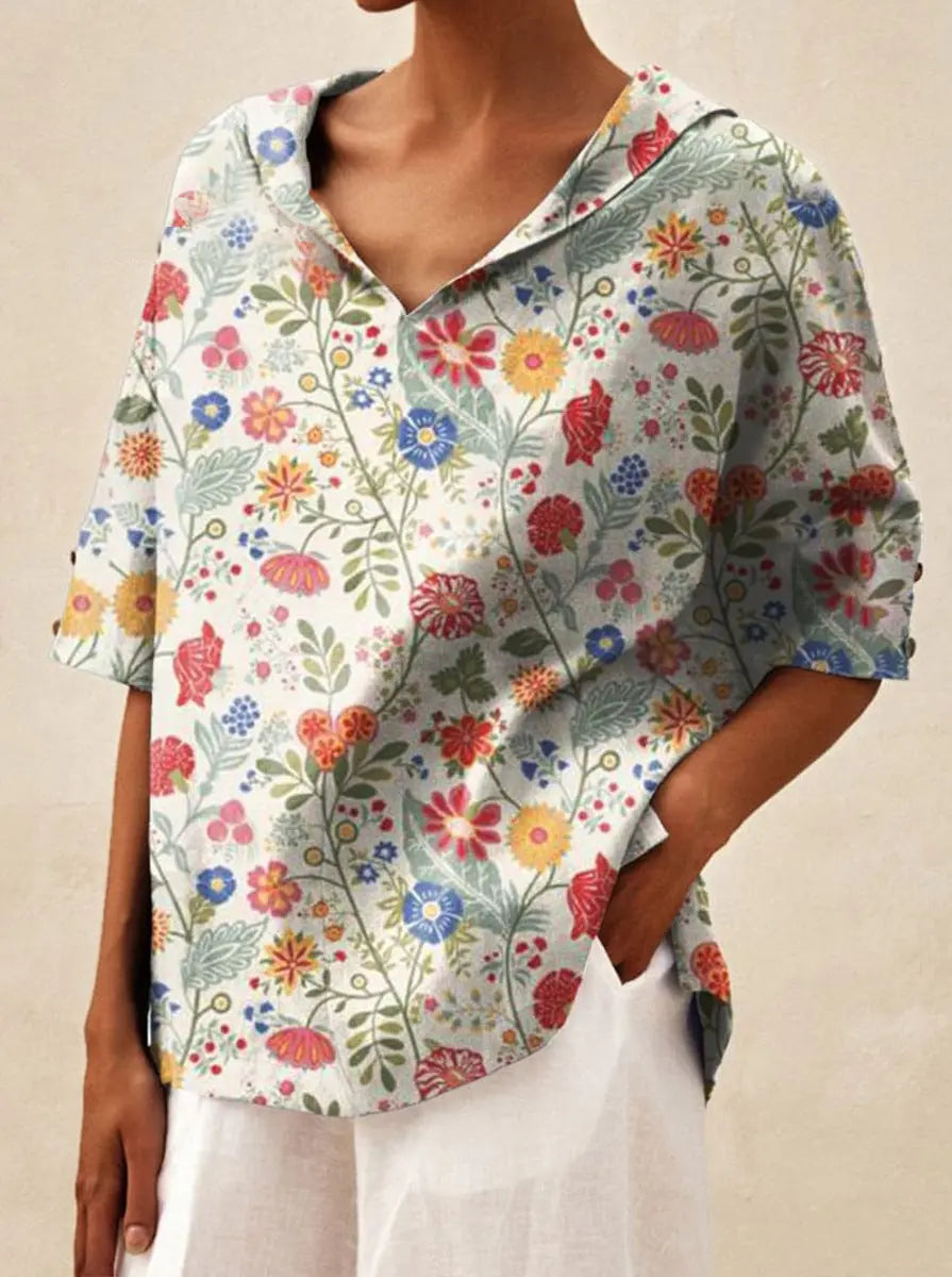 Flora™ –  Elegantes Leinentop 1+1 Gratis Modeberg Bern