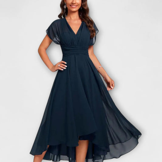 Hannah™ –  Fließendes V-Ausschnitt Abendkleid Modeberg Bern