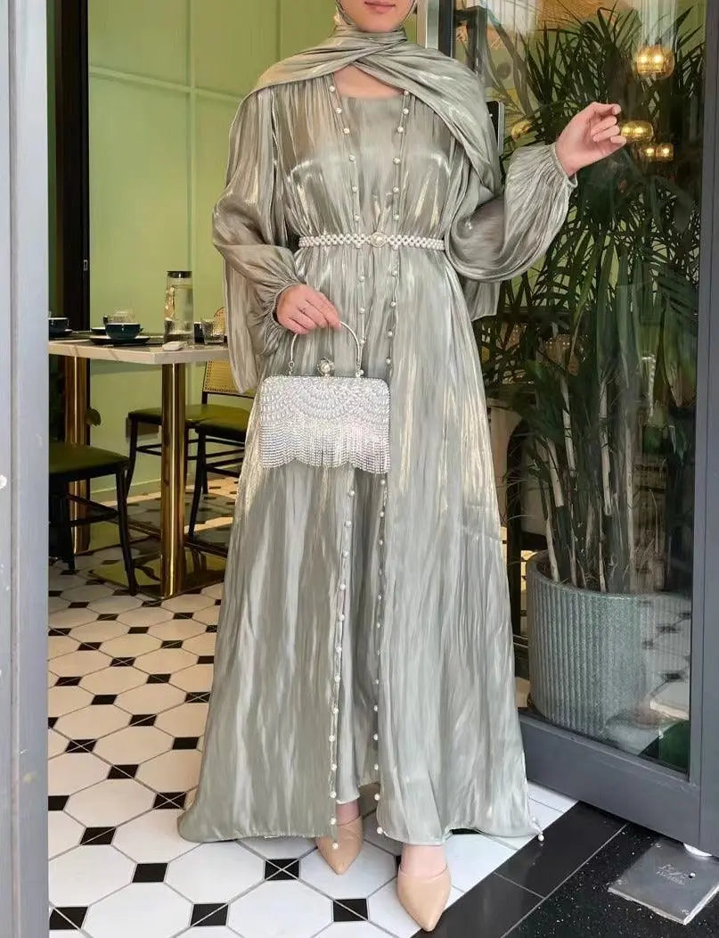 Hidaya™ Luxus-Abaya-Set mit Perlen Modeberg Bern