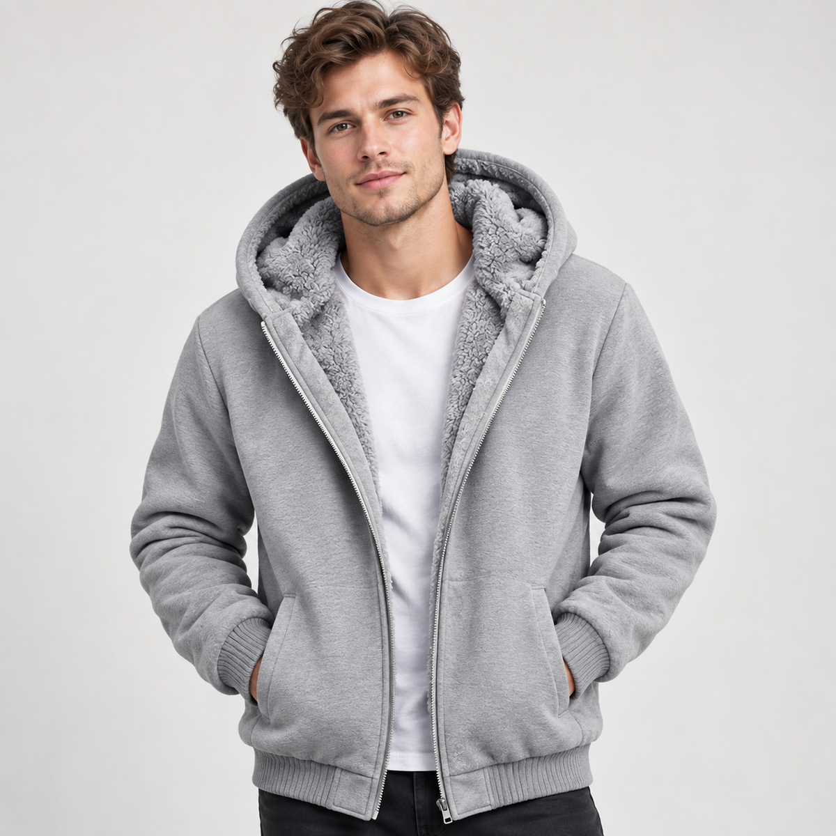 Istvan - Stilvolle und warme Jacke mit Kapuze Modeberg Bern