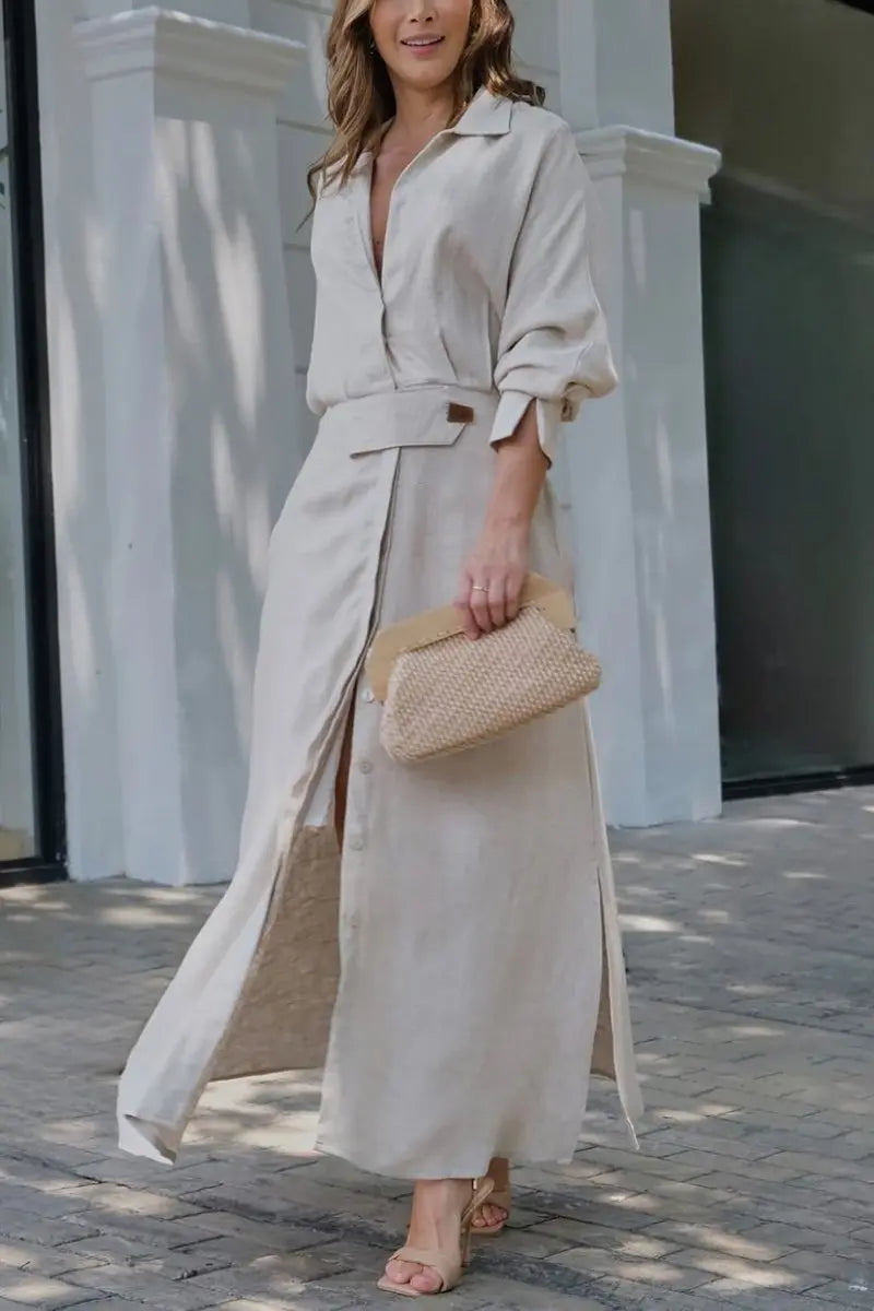 Jeanina™ Maxikleid mit V-Ausschnitt Modeberg Bern