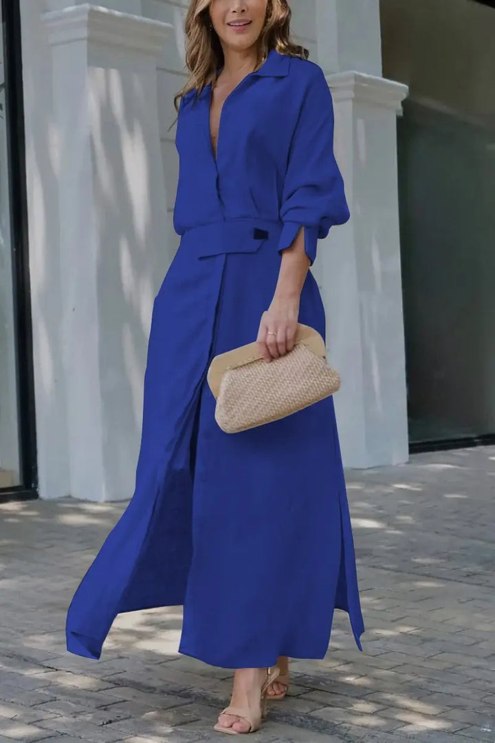 Jeanina™ Maxikleid mit V-Ausschnitt Modeberg Bern