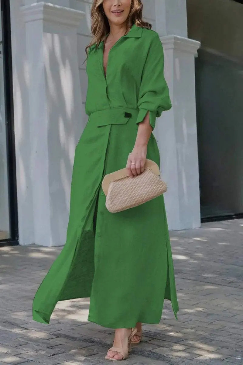 Jeanina™ Maxikleid mit V-Ausschnitt Modeberg Bern